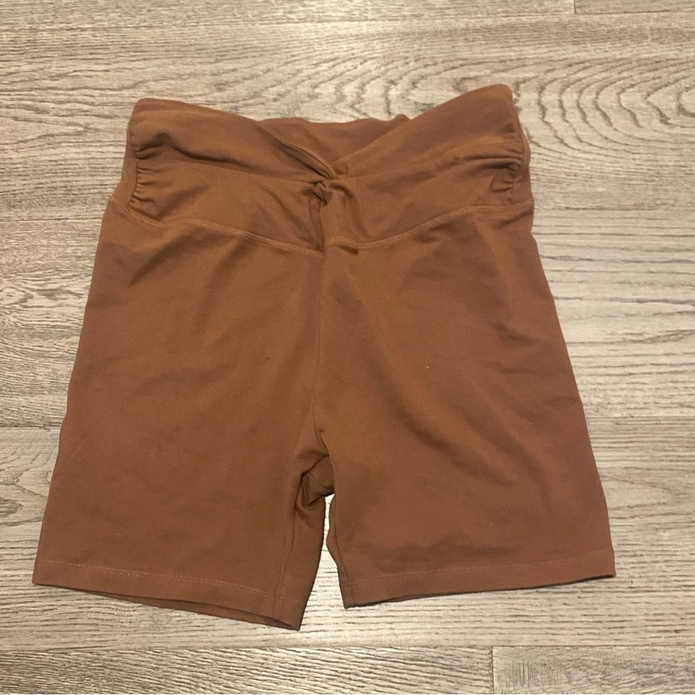 PINK size large brown biker shorts